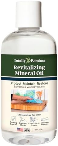 Aceite para Tablas de Cortar Totally Bamboo – Aceite Mineral de Grado Alimenticio para Madera y Bambú, Seguro para Alimentos, 8 Onzas - imagen 1