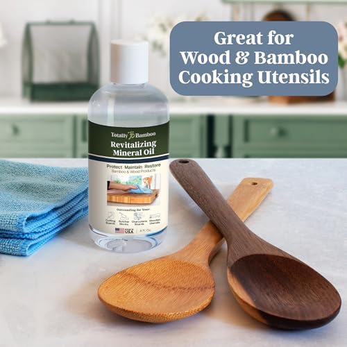 Aceite para Tablas de Cortar Totally Bamboo – Aceite Mineral de Grado Alimenticio para Madera y Bambú, Seguro para Alimentos, 8 Onzas - imagen 5