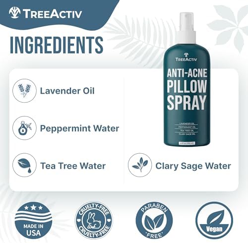 Spray Antiacné para Almohadas, 4 fl oz, Spray de Lavanda para Dormir, Ambientador de Aceite Esencial, Spray para Ropa de Cama, Aromaterapia de - imagen 5