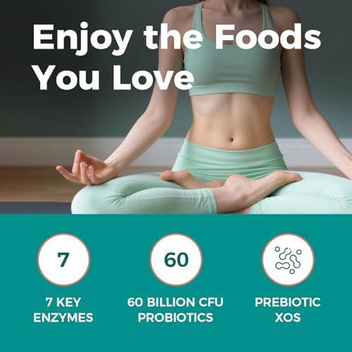 Nuevos Enzimas Digestivas NewRhythm 490 mg con Probióticos y Prebióticos, 7 Enzimas Clave, 120 Cápsulas Veganas - imagen 4