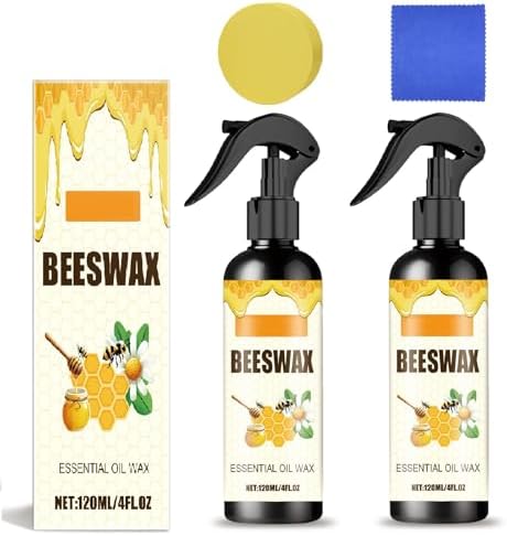 Pulidor de Muebles Spray de Cera de Abeja WenFeng, Cuidado Natural y Restaurador para Sala, Cocina y Pisos de Madera (2 Piezas) - imagen 1