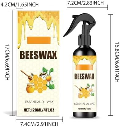 Pulidor de Muebles Spray de Cera de Abeja WenFeng, Cuidado Natural y Restaurador para Sala, Cocina y Pisos de Madera (2 Piezas) - imagen 6
