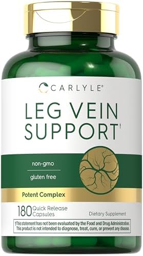 Suplemento para Venas Carlyle | 180 Cápsulas | Apoya la Función Saludable de las Venas | Sin OGM, Sin Gluten - imagen 1
