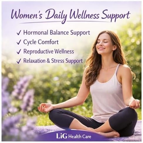 LIG Salud Ovárica – Suplemento Herbal Natural para el Equilibrio Hormonal Femenino - Apoyo al Ciclo y Salud Reproductiva - Con Flor de Madreselva - - imagen 3