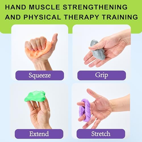 Kit de 6 Piezas de Masilla Terapéutica Theramandu, Masilla para Fortalecer Manos y Terapia Sensorial, 6 Resistencias Diferentes, 3 Onzas Cada Una - imagen 4