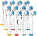 Cabezas de Cepillo de Dientes para Encías Sensibles, Paquete de 12, Suaves y Compatibles con Oral-B Braun Pro 1000/3000/5000/7000, Anillos de Colores - imagen 1