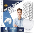 Paquete de 6 Protectores Bucales para Hombres, Guardas Dentales Cómodas para Bruxismo, TMJ y Blanqueamiento Dental, Moldables para la Noche - imagen 1
