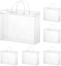 Bolsas de Regalo Transparentes Grandes Worric, 6 Piezas con Asa, 11.8x3.9x9.8, Perfectas para San Valentín y Fiestas de Negocios - imagen 1