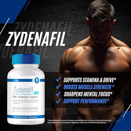 Píldoras VIVE MD Zydenafil para Hombres - Fórmula Avanzada 1200mg con Tongkat Ali, Saw Palmetto y Horny Goat Weed (60 Cápsulas) - imagen 7