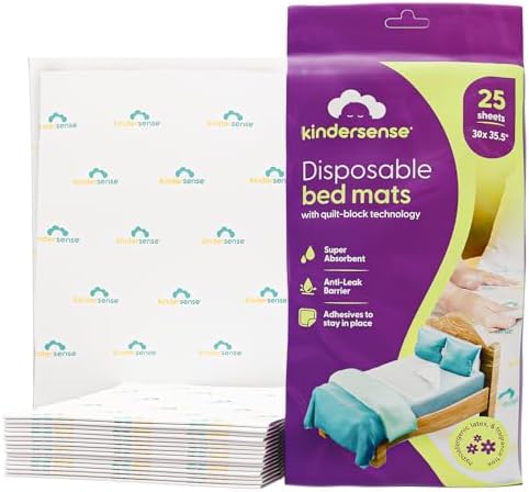 KinderSense® Almohadillas Desechables Ultra Absorbentes para Entrenamiento en el Baño 36 x 30 (Paquete de 25) - Protector de Colchón y Almohadilla - imagen 1