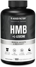 Cápsulas Jacked Factory HMB + Leucina - 2g de L-Leucina, 1g de HMB - Estimula el Crecimiento Muscular, Protege la Masa Muscular Magra - 180 Cápsulas - imagen 1