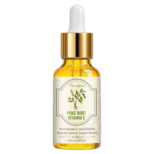 Mezcla Orgánica de Raíz de Poke y Aceite de Ricino Peralpow | Alivio Natural para Quistes, Forúnculos y Ganglios Linfáticos Inflamados | Apoya Tejido - imagen 1