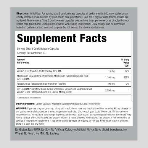 Piping Rock Colon Cleanse | 100 Cápsulas | Limpiador Intestinal Oxy-Tone | Suplemento No Transgénico y Libre de Gluten - imagen 2