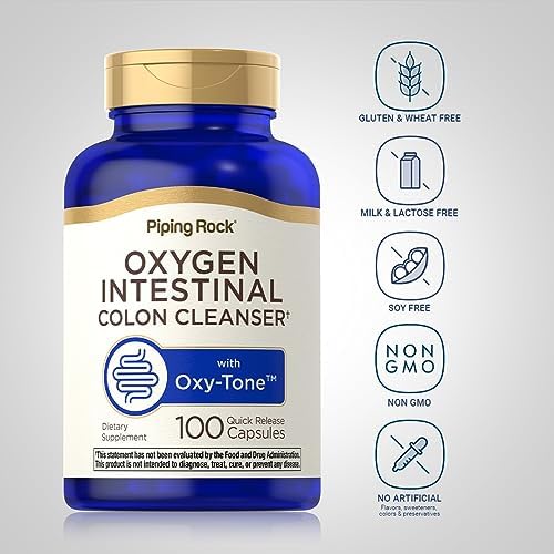 Piping Rock Colon Cleanse | 100 Cápsulas | Limpiador Intestinal Oxy-Tone | Suplemento No Transgénico y Libre de Gluten - imagen 3