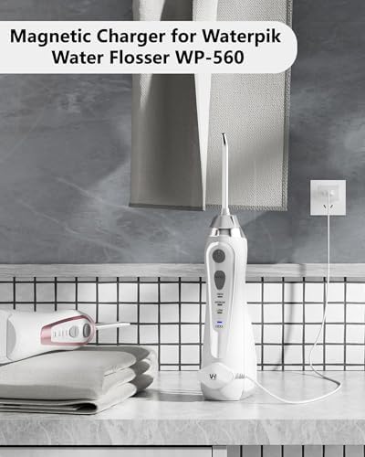 Cargador Magnético VHBW para Irrigador Dental Waterpik WP-560, Cable Compatible con Waterpik Inalámbrico WP-560 WP-562 WP-563 WP-567 WP-569 (No - imagen 5