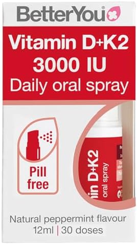 Spray Oral Diario BetterYou D3000 y K2 de Vitamina D - Alternativa Conveniente a Tabletas - Apoya la Salud Ósea y Refuerza el Sistema Inmunológico - - imagen 1