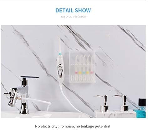 Hilo Dental para Uso Familiar, Irrigador Oral No Eléctrico Ajustable para Grifo y Ducha, Cuidado Dental y Limpieza de Dientes. - imagen 2