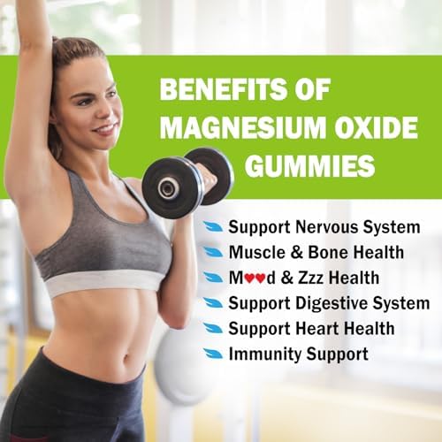Gomitas de Óxido de Magnesio ZA'ZA K ORGANICS, 500mg con Ashwagandha y Vitamina B12 para Sueño, Nervios, Músculos, Huesos y Corazón, Suplemento - imagen 4