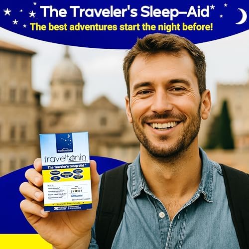 El Suplemento para Dormir del Viajero | Alivio del Jet Lag, Sueño Restaurador, Soporte Inmunológico | Fórmula 5 en 1 con Melatonina, Ashwagandha, - imagen 7