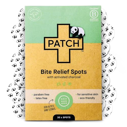 Puntos de Alivio para Picaduras, curitas de bambú con diseño de panda, carbón activado, ideales para piel sensible, hipoalergénicas, 30 piezas - imagen 1