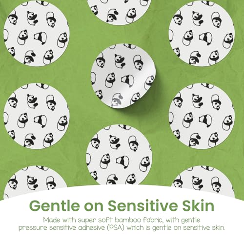 Puntos de Alivio para Picaduras, curitas de bambú con diseño de panda, carbón activado, ideales para piel sensible, hipoalergénicas, 30 piezas - imagen 2