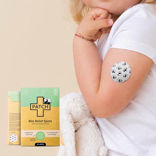 Puntos de Alivio para Picaduras, curitas de bambú con diseño de panda, carbón activado, ideales para piel sensible, hipoalergénicas, 30 piezas - imagen 5