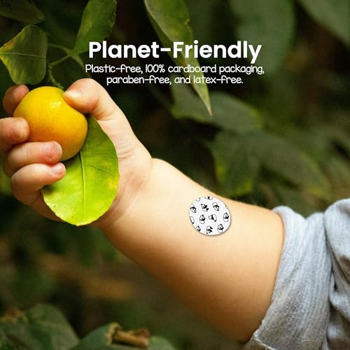 Puntos de Alivio para Picaduras, curitas de bambú con diseño de panda, carbón activado, ideales para piel sensible, hipoalergénicas, 30 piezas - imagen 6