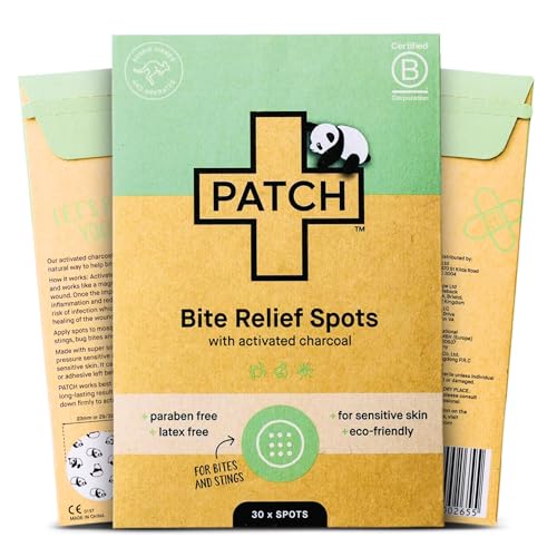 Puntos de Alivio para Picaduras, curitas de bambú con diseño de panda, carbón activado, ideales para piel sensible, hipoalergénicas, 30 piezas - imagen 7