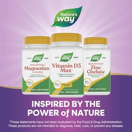 Vitamin D3 Max de Nature's Way, Apoya Huesos y Dientes Saludables*, Refuerza la Salud Inmunológica*, 125mcg por Porción, 240 Softgels - imagen 7