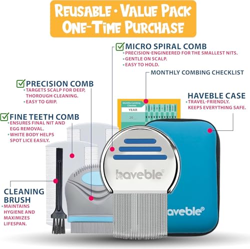 Kit Profesional Haveble 6 en 1 para Piojos, Pulgas y Caspa – Tratamiento Seguro y Rápido Sin Químicos para Niños, Adultos y Mascotas | Incluye - imagen 2