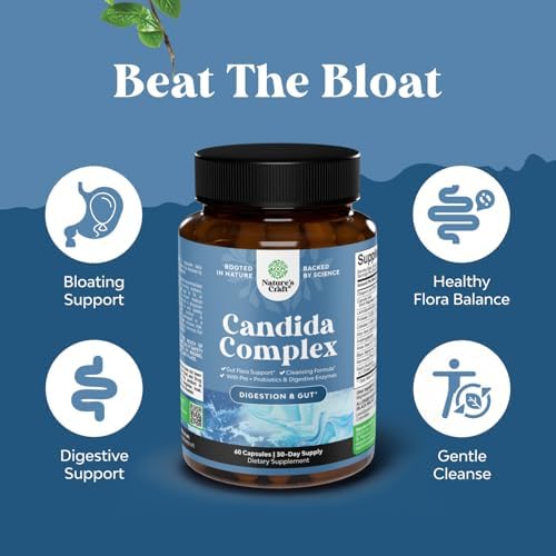 Detoxificación Candida para Mujeres - Limpieza Intestinal con Ácido Caprílico, Nogal Negro, Ajenjo y Orégano - Suplemento de 30 Días con Prebióticos - imagen 3