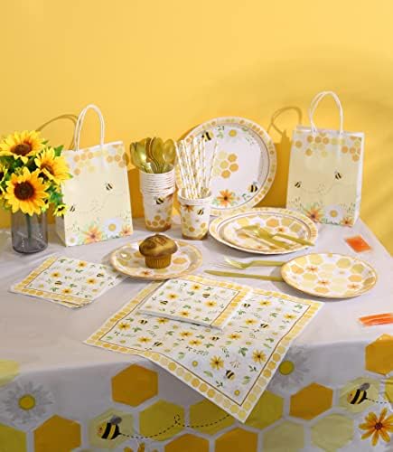 Bolsas de Regalo Winoo Design con Asas - 16 Piezas - Bolsas de Papel para Fiestas de Abejas, Decoraciones de Cumpleaños y Revelación de Género - imagen 5