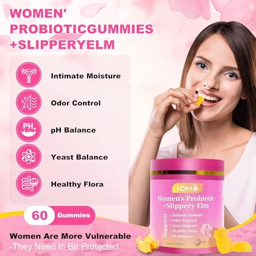 Gomitas Probióticas Femeninas ZREVSB Her Juicy para Mujeres Sabor Piña Tropical | Apoya el pH, Digestión e Inmunidad | Con Olmo Resbaladizo | 60 - imagen 2