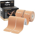 Cinta Kinesiológica Nogivup – 2 Rollos de Tiras de Algodón Pre-cortadas Sin Látex, Cinta Deportiva Elástica Impermeable para Alivio y Soporte de - imagen 1
