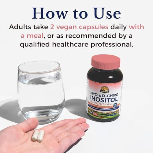 Suplemento de Inositol Vitalitown para Mujeres, Myo-Inositol & D-Chiro Inositol, Ideal Relación 40:1, Equilibrio Hormonal y Soporte Ovario Saludable, - imagen 5