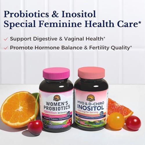 Suplemento de Inositol Vitalitown para Mujeres, Myo-Inositol & D-Chiro Inositol, Ideal Relación 40:1, Equilibrio Hormonal y Soporte Ovario Saludable, - imagen 6