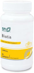 Klaire Labs SFI Health 5000mcg de Biotina - Suplemento de Biotina de Alta Potencia - Vitaminas para Piel y Cabello - Cápsulas Hipoalergénicas y - imagen 1