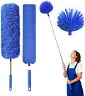 Kit de Limpiador de Telarañas con Mango Extensible, Duster Lavable con 3 Cabezas, Cepillo para Esquinas y Limpiador de Grietas, Ideal para Techos - imagen 1