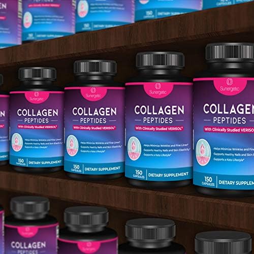 Cápsulas de Colágeno Premium Sunergetic – 2500 mg de Péptidos de Colágeno VERISOL Tipo 1 y Tipo 3 – Suplemento para Articulaciones, Cabello, Piel y - imagen 6