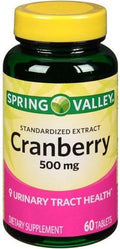 Spring Valley - Extracto Estándar de Arándano 500 mg, 60 Tabletas - imagen 1