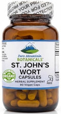 Cápsulas de Hierba de San Juan Pure Mountain Botanicals - 450mg - Extracto Orgánico Estandarizado al 3% de Hipericina - 90 Cápsulas - Suplemento para - imagen 1