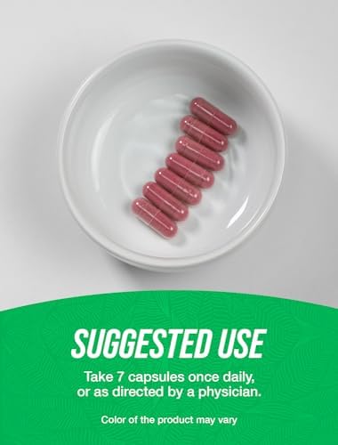 Cápsulas de Raíz de Remolacha BulkSupplements.com - Suplemento Vegano, Sin Gluten, 7 Cápsulas por Porción, 210 Cápsulas Vegetales (Paquete de 1) - imagen 4
