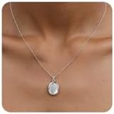 Collar de Piedra de Preocupación B BBPM en Plata para Mujeres - Joyería Antiestrés, Regalo de Meditación y Relajación - imagen 1