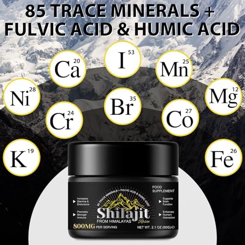 Resina de Shilajit Orgánica Pura de Himalaya - 800MG Grado Oro con 85+ Ácido Fulvico y Minerales Traza para Hombres y Mujeres - imagen 7