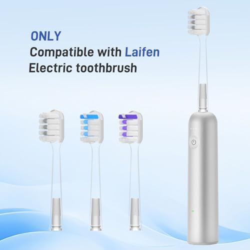 Cabezas de Cepillo de Dientes de Repuesto Compatibles con Cepillo Eléctrico Laifen Wave, Limpieza Superior y Blanqueamiento - Transparente, Paquete - imagen 2
