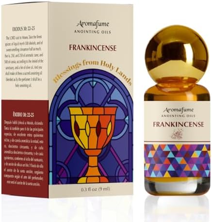 Aceite de Unción de Incienso | Balsámico y Suave Madera | Aceite Santo para Oración y Protección | Hecho con Especias Bíblicas y Aceite de Oliva - imagen 1