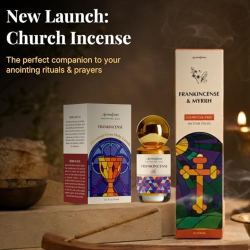 Aceite de Unción de Incienso | Balsámico y Suave Madera | Aceite Santo para Oración y Protección | Hecho con Especias Bíblicas y Aceite de Oliva - imagen 6