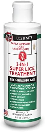 Champú Tratamiento para Piojos Stop Bugging Me - Máxima Fuerza, Efectivo y Natural, 8 oz, Uso Interior, Gel para Piojos y Huevos - imagen 1