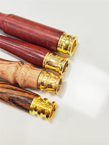 Soporte de Cigarrillos de Madera con Interfaz Metálica - Set de 4 Hechos a Mano, Portátiles y Reutilizables para Cigarrillos Regulares - imagen 2