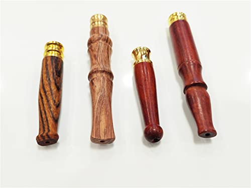 Soporte de Cigarrillos de Madera con Interfaz Metálica - Set de 4 Hechos a Mano, Portátiles y Reutilizables para Cigarrillos Regulares - imagen 3